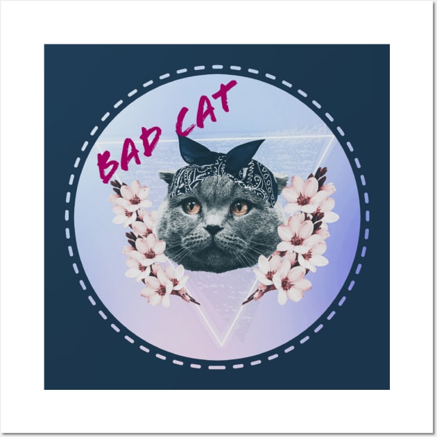 Bad Cat Wall Art by Diversa Store